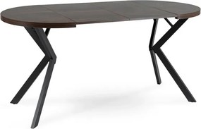 Stôl FRANCO 80–160 cm orech/čierna