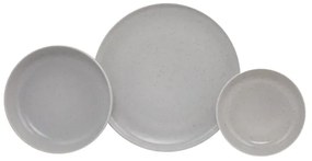 18-dielna jedálenská súprava sivá/porcelán