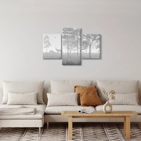 Obraz - Lúka s jeleňami (90x60 cm)