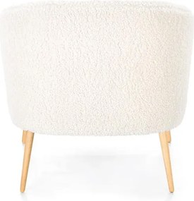 Relaxačné kreslo Goldie 2 (krémová + prírodná). Vlastná spoľahlivá doprava až k Vám domov. 1039476