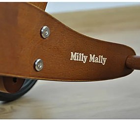 MILLY MALLY Detské multifunkčné odrážadlo bicykel 2v1 Milly Mally JAKE Dark Natural