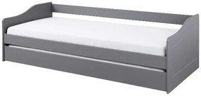 Inter Link Výsuvná detská posteľ Leonie (sivá, 90 x 200 cm)  (100394248)