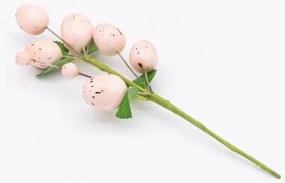 DECOLED Velikonoční větvička, zápich, 24 x 8 cm, růžová vajíčka