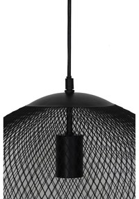 Matne čierne závesné svietidlo s kovovým tienidlom ø 50 cm Reilley – Light &amp; Living