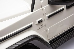 LEAN CARS Mercedes G63 XXL White 4x4 Auto na batérie