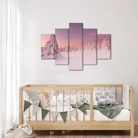 Obraz - Stromy pod snehovou prikrývkou (150x105 cm)