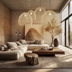 Immax 08261L - Závesný luster na lanku BOHO DELICADO 1xE27/40W/230V pr. 60 cm