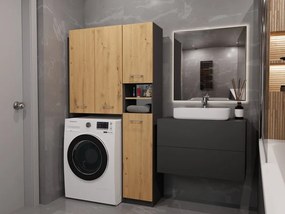 Koupelnová sada Marpol antracit/dub artisan