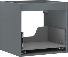 Mexen Box-A, závesná skrinka 50 cm, 1 zásuvka, grafitová matná, 91AX0-0500-470-1-66