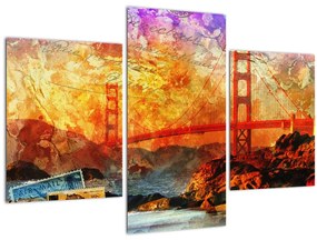 Obraz - Golden Gate, San Francisco, Kalifornia (90x60 cm)