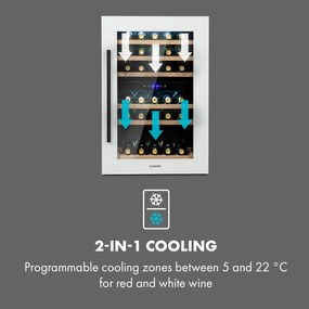 Klarstein Vinsider 41D Built-In Duo, vstavaná vinotéka, Quartz Edition