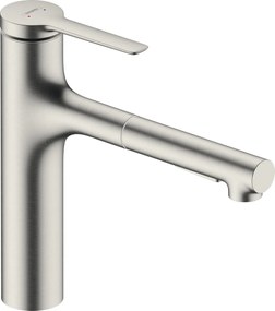 Hansgrohe Zesis M33, páková kuchynská batéria 160, vyťahovacia sprška, 2jet, vzhľad nerezu, HAN-74822800