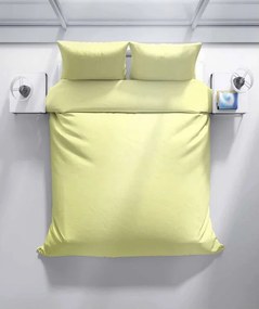 ECOMATRACE Bavlnené posteľné obliečky Jednofarebné Žltá