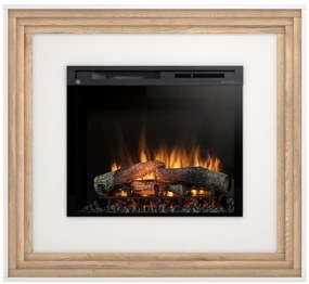 Elektrický krb Katra 28 biely/dub