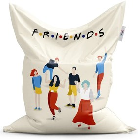Sablio Sedací vak Seriál Priatelia FRIENDS Postavy - 200x140 cm