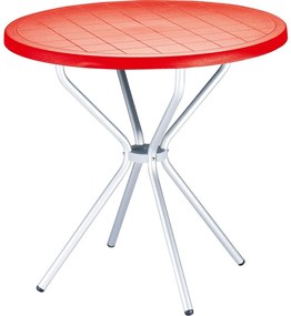 POPPY ALU záhradný stôl red