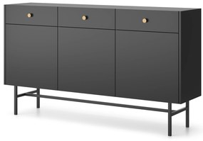 Komoda Desanta 3D3SZ (čierna). Akcia -21%. Vlastná spoľahlivá doprava až k Vám domov. 1082791