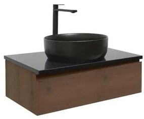 Kúpeľňová skrinka s umývadlom SAT B-Way 59x30x45 cm matný orech BWAY60NUTZUB