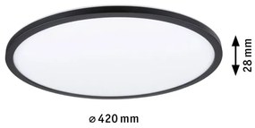 Paulmann 70999 - LED/22W Stmievateľný panel ATRIA 230V 3000K čierna