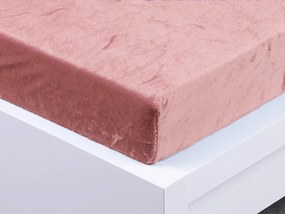 XPOSE® Detská mikroplyšová plachta Exclusive - staroružová 60x120 cm