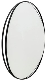 Bonita nástenné zrkadlo čierne Ø80 cm
