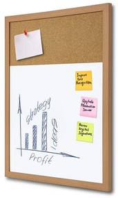 Combi Board whiteboard / korok 45 × 60 cm, biela