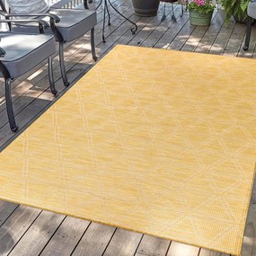 Dekorstudio Šnurkový koberec PALM 3073 - žltý Rozmer koberca: 60x110cm