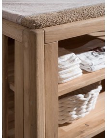 Detská komoda z dubového dreva s prebaľovacím pultom v prírodnej farbe 100x95x55 cm Forrest – Vipack