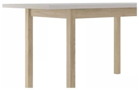 Jedálenský stôl Adam II 120 x 68 cm, krémová / dub cremona