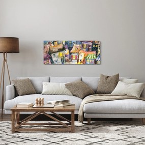 Obraz - Daždivý večer (120x50 cm)