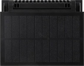 Exteriérové solárne nástenné LED svietidlo Fuji, 1x LED 8w, čierna, pohybový senzor