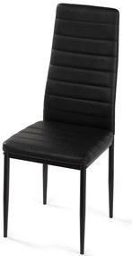 Noela Jedálenská stolička z umelej kože TINO čierna