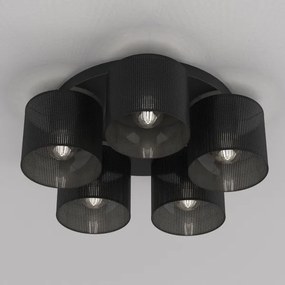 Luster prisadený LOFT SHADE 5xE27/60W/230V čierna