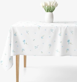 Goldea hranatý obrus 100% bavlnené plátno - nezábudky 120 x 120 cm