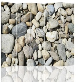 Gario Paraván Kamene na pláži Rozmery: 180 x 170 cm, Prevedenie: Klasický paraván