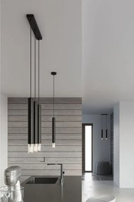 Čierne kovové závesné svietidlo ø 8 cm Vittoria – Sollux