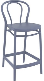 VICTOR BAR 65 záhradná barová stolička dark grey
