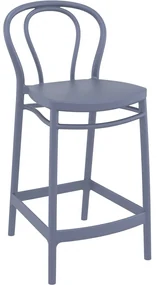 VICTOR BAR 65 záhradná barová stolička dark grey