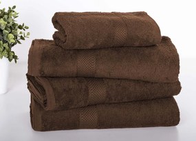 XPOSE® Froté uterák VERONA - tmavo hnedý 50x90 cm