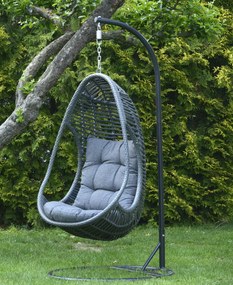 Závesné ratanové kreslo SALINA