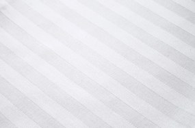 Obliečka na vankúš ATLAS GRÁDL 50x70 cm biely prúžok 2 cm česaná bavlna