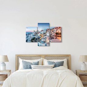 Obraz - Súmrak v Santorini (90x60 cm)