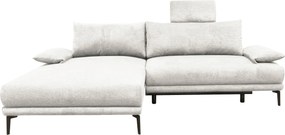 XXXLutz ROHOVÁ SEDAČKA, textil, biela MID.YOU - Sedačky - 001574003002