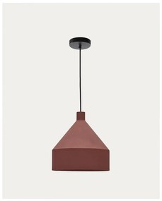 Závesné svietidlo v terakotovej farbe s kovovým tienidlom ø 30 cm Peralta – Kave Home