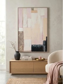 Tlačený/s ručne maľovanými prvkami obraz s rámom/na plátne 80x120 cm Meldert – Yes Everyday