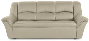 Kožená pohovka 3 DUBAJ LUX, béžová (k-10)