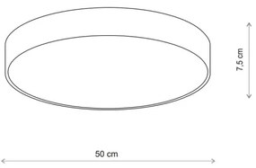 Brilagi - Stropné svietidlo CLARE 4xE27/24W/230V pr. 50 cm béžová