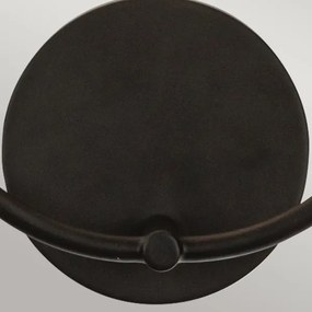 Alora Mood ALM-SYLVIA-2WB-BK-CL - Nástenné svietidlo SYLVIA 2×E14/40W/230V čierne