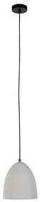 Moderne hanglamp zwart met grijs beton - Eton