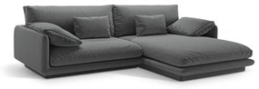 Tmavosivá rohová pohovka (pravý roh) Torino – Micadoni Home